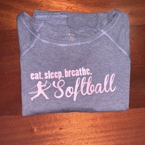 EAT SLEEP BREATHE SOFTBALL SHIRT